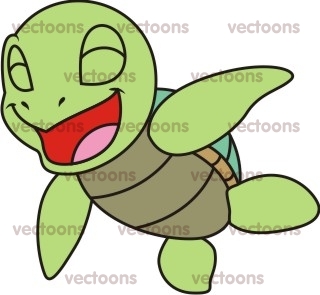 320x295 Joyful Baby Turtle Illustration