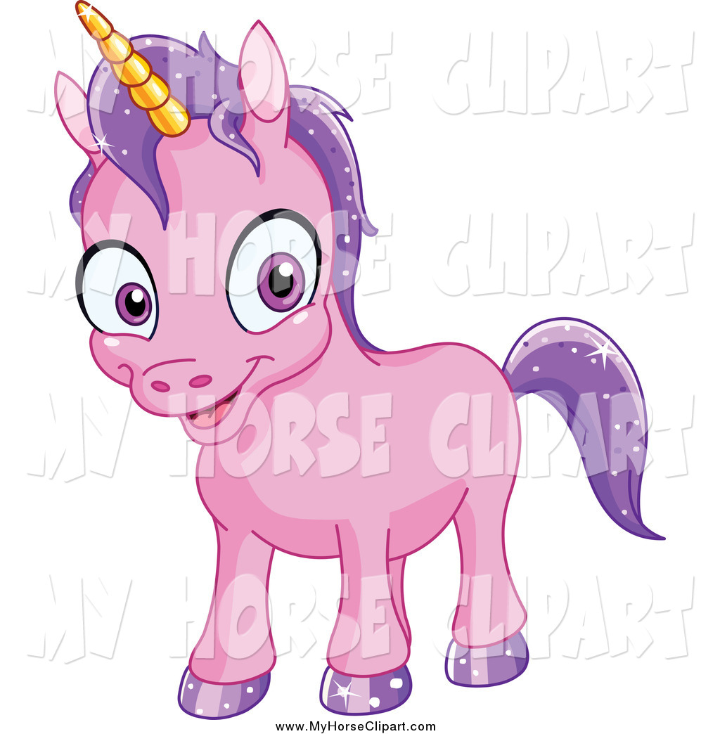 1024x1044 Clip Art Of A Happy Baby Purple Unicorn With Sparkly Hair By