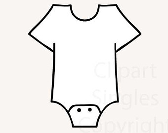 340x270 Onesie Outline Clipart