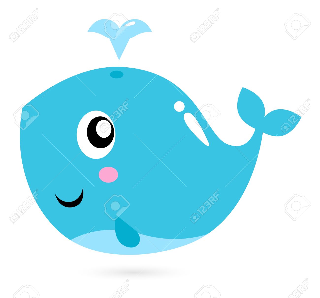 1300x1208 Blue Whale Clipart Baby Fish