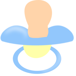 298x297 Blue Pacifier Clip Art