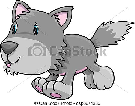 450x354 Wolf Clipart Cute