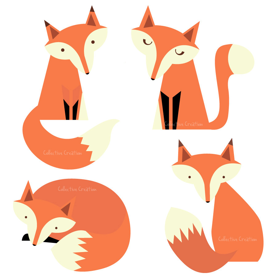 900x900 Baby Fox Clipart