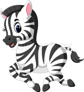 295x320 Vector Illustration Of Cute Baby Zebra Cartoon Stock Vector