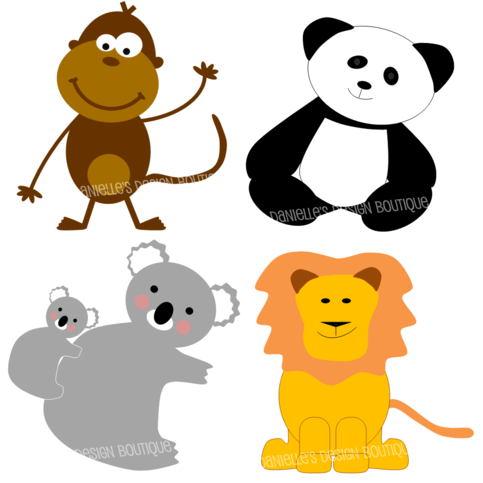 483x483 Zoo Animal Clip Art Chadholtz
