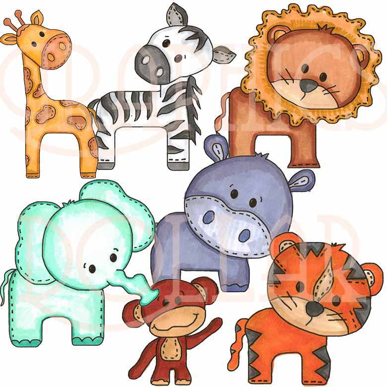 780x780 Zoo Baby Animals Clip Art