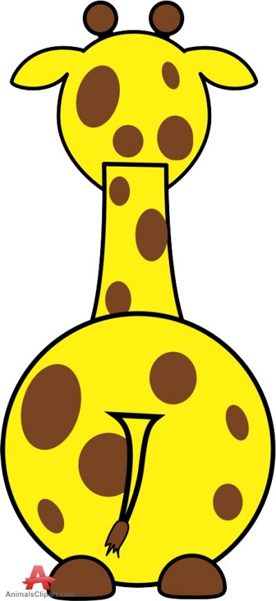 400x869 Rear Clipart Giraffe