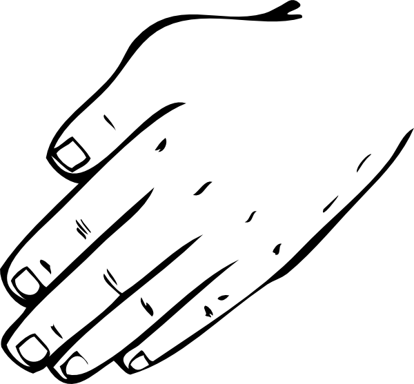 600x557 Hand 27 Clip Art