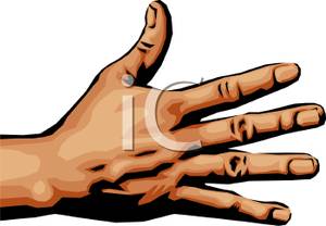 300x208 Side View Of The Back Of A Human Hand With Fingers Spread