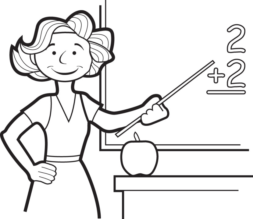 830x719 Black And White Clipart For Teachers