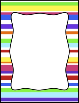 269x350 Colorful Stripes Frames, Borders, Background Clip Art By Tracee Orman