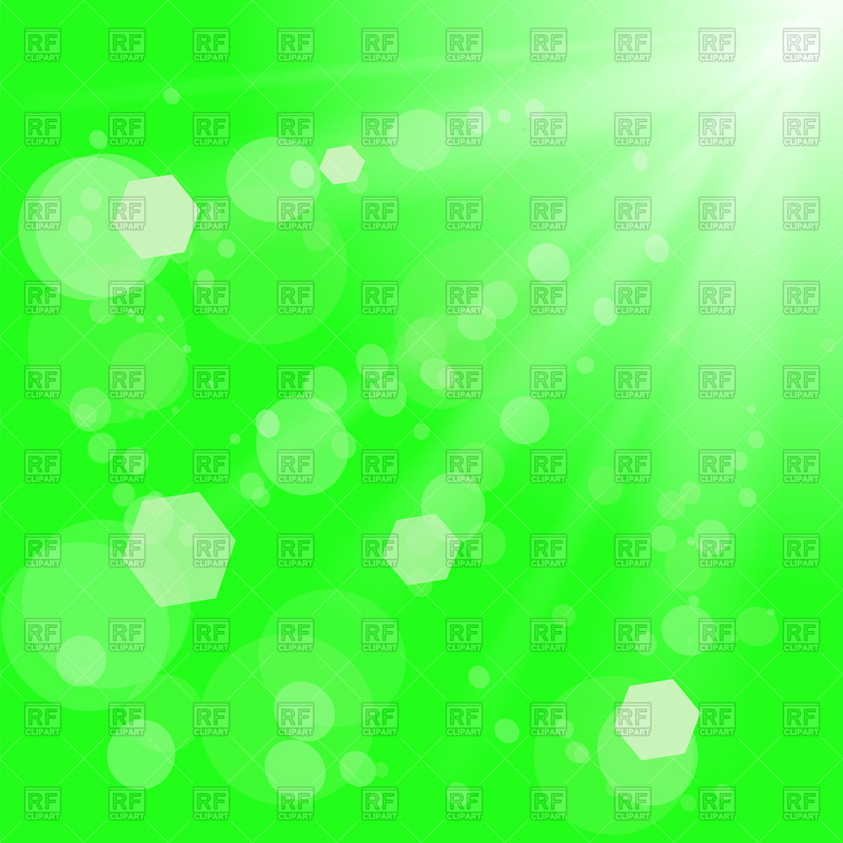 1200x1200 Green Background With Sun Rays Royalty Free Vector Clip Art Image