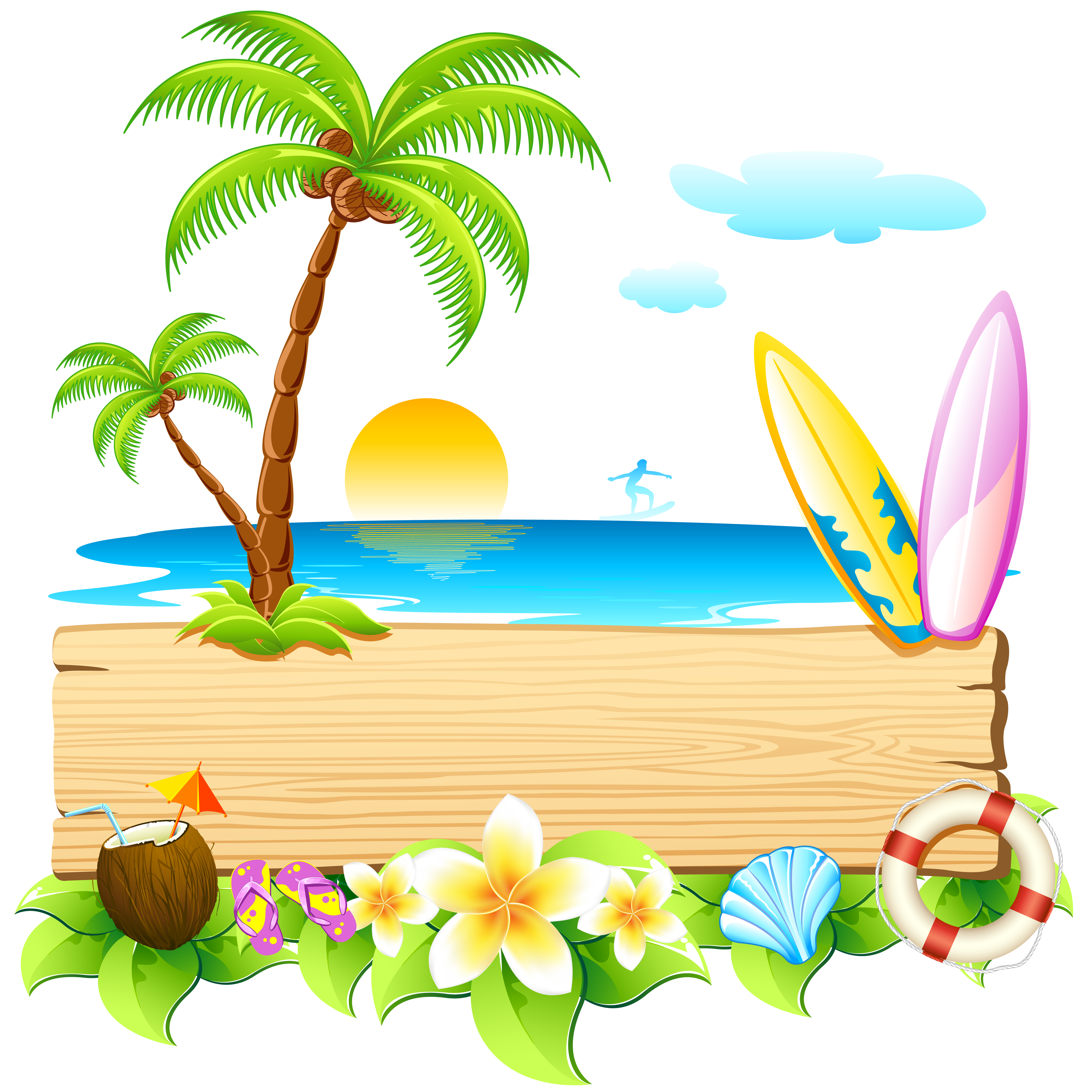 5000x5000 Free Beach Clipart Backgrounds