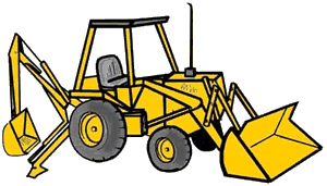 300x171 Yellow Clipart Backhoe