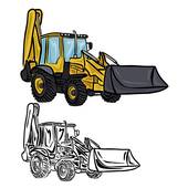 170x170 Backhoe Clip Art