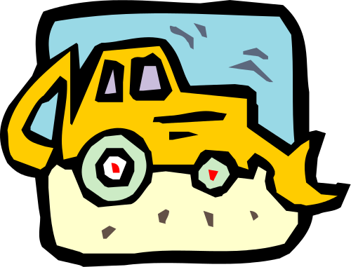 500x381 Backhoe Clip Art Download