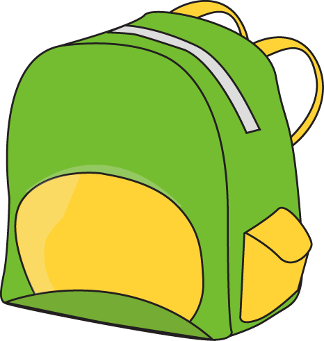 466x491 Green Backpack Clip Art