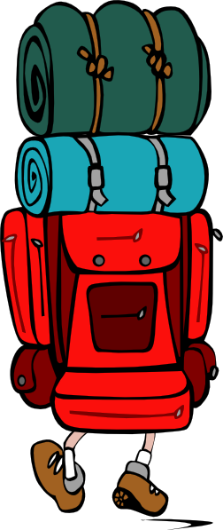 252x597 Backpack Clip Art