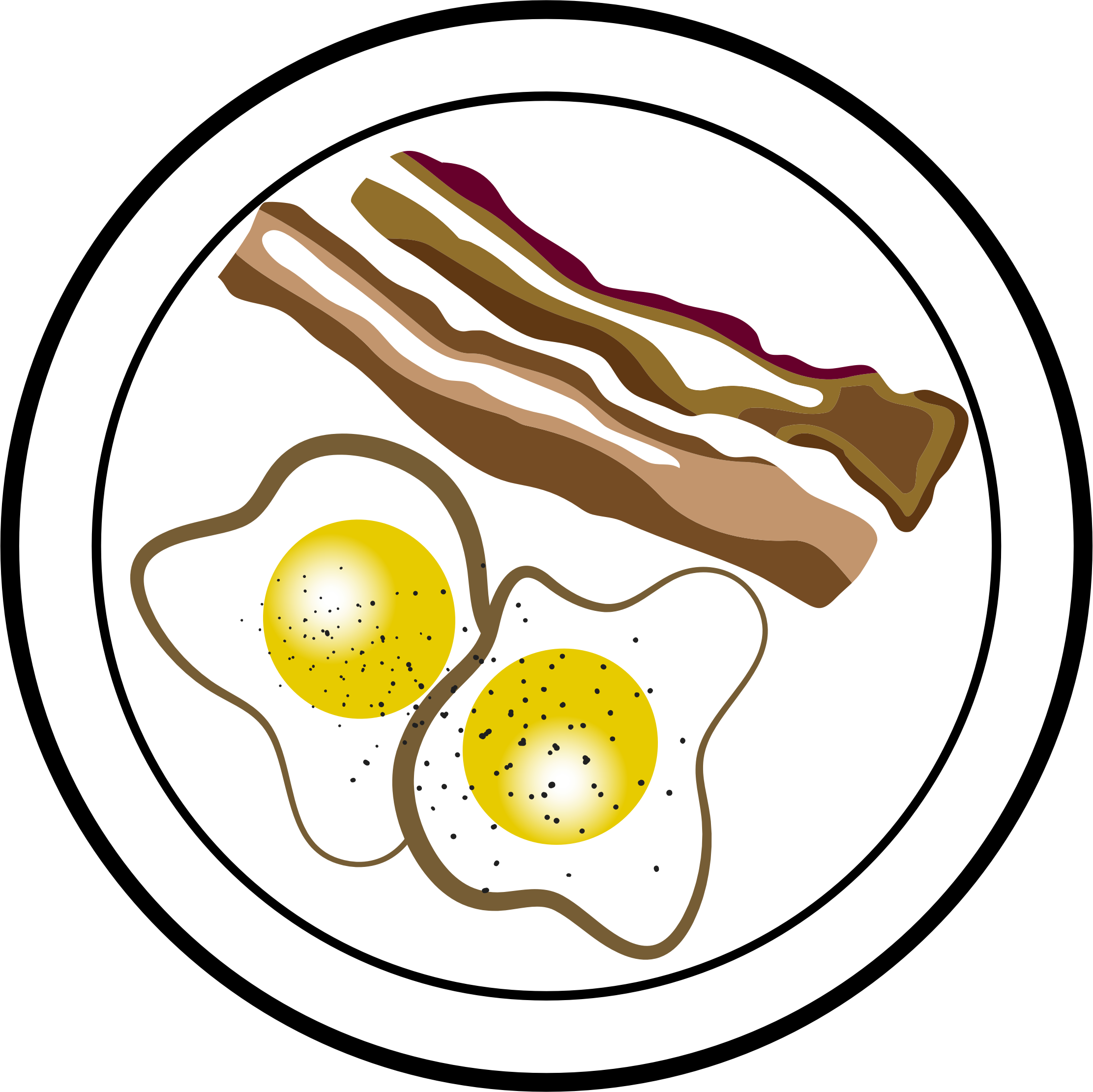 2223x2222 Free Stock Photo Of Bacon And Eggs Vector Clipart