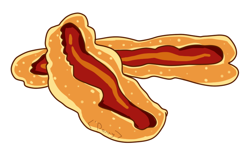 840x498 Bacon Pancakes! By Prinxeofthesea