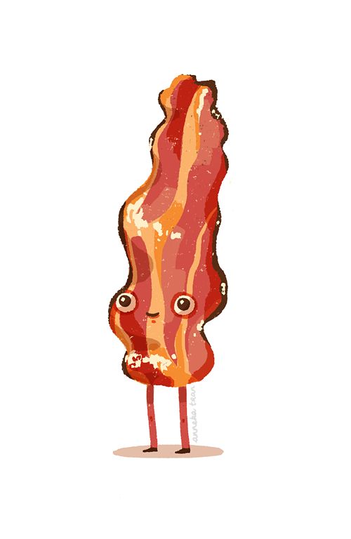 500x768 Drawn Bacon Transparent