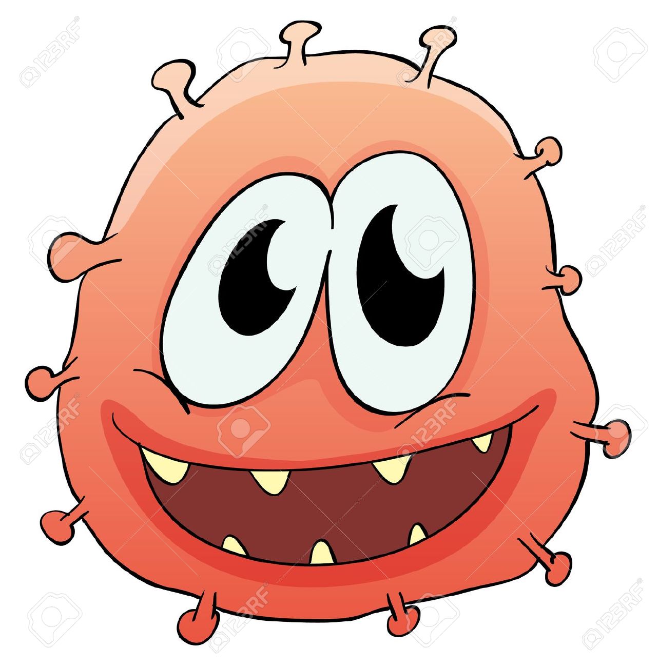 1282x1300 Cute Clipart Bacteria