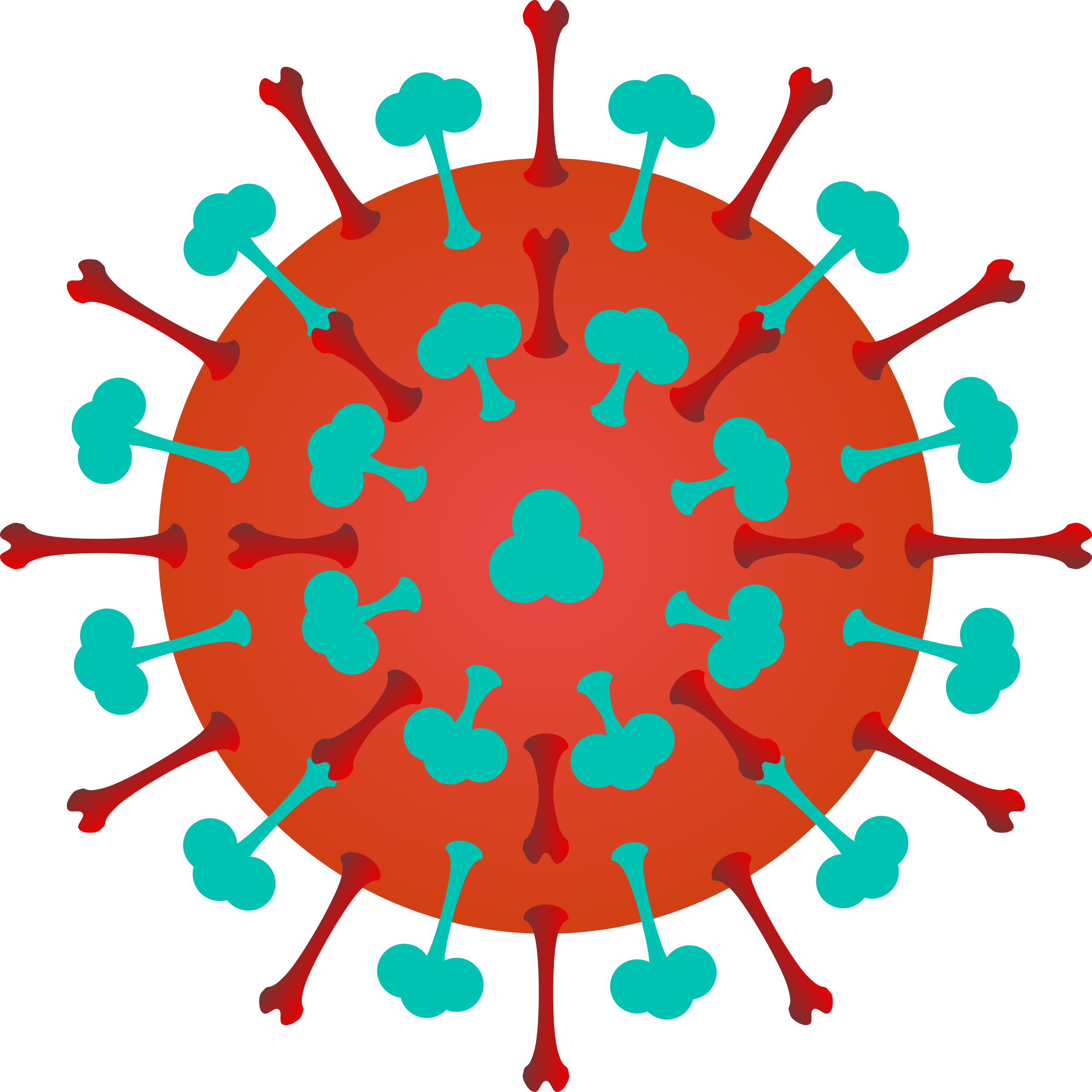 2400x2400 Bacteria Clipart Flu Virus