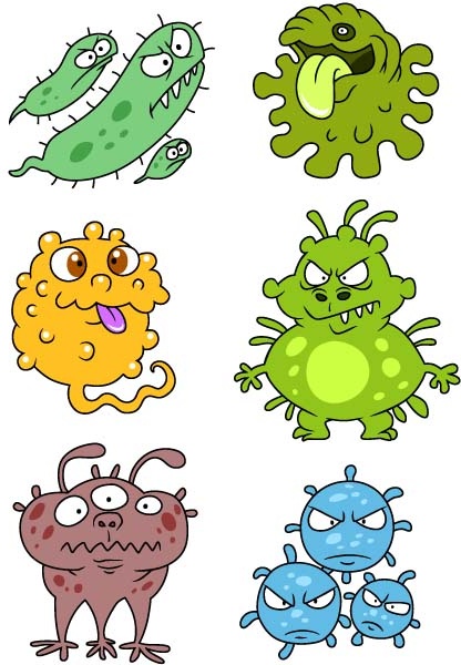 416x600 Vector Germs Bacteria Free Vector Download (36 Free Vector)