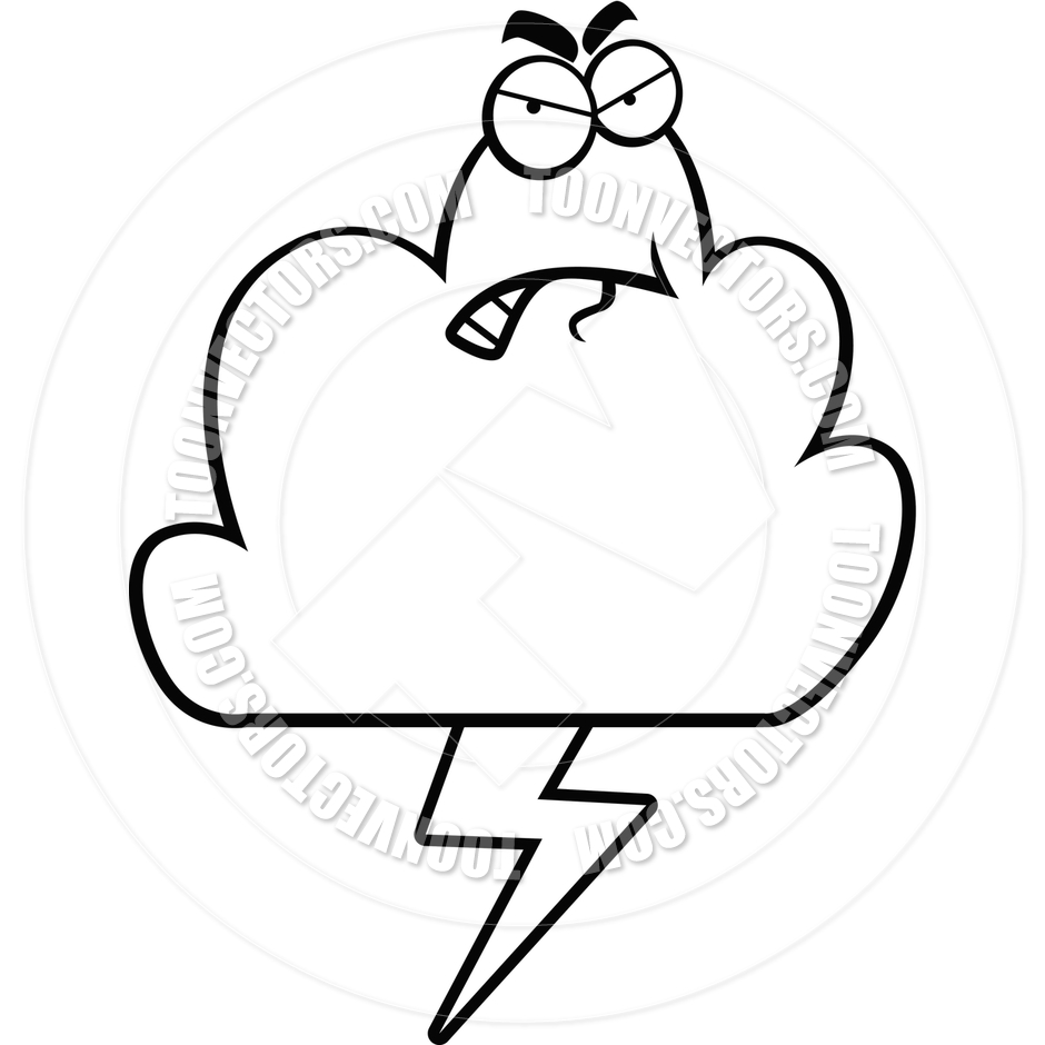 940x940 Bad Weather (Black And White Line Art) By Cory Thoman Toon