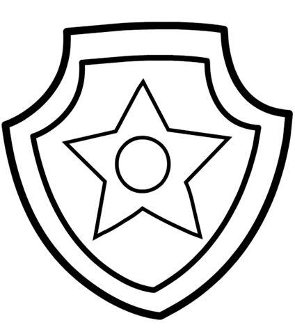 424x480 Paw Patrol Badge Clipart