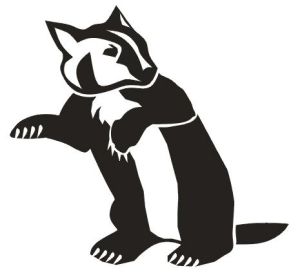 300x275 Badger Clipart Silhouette