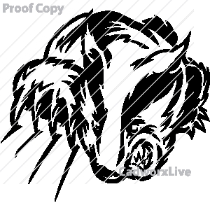 300x300 Badger Clipart Mascot