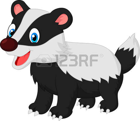 450x391 Honey Badger Clipart Cute