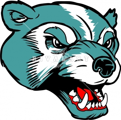 400x397 Badger Clipart Head
