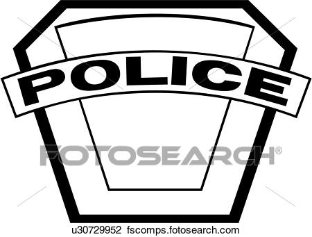 450x341 Clipart Of , Badge, Cop, Department, Emergency, Emergency Services
