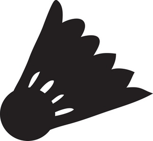 300x277 Badminton Clipart Image