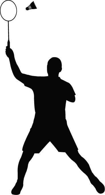 368x684 Badminton Silhouette Cliparts 176661