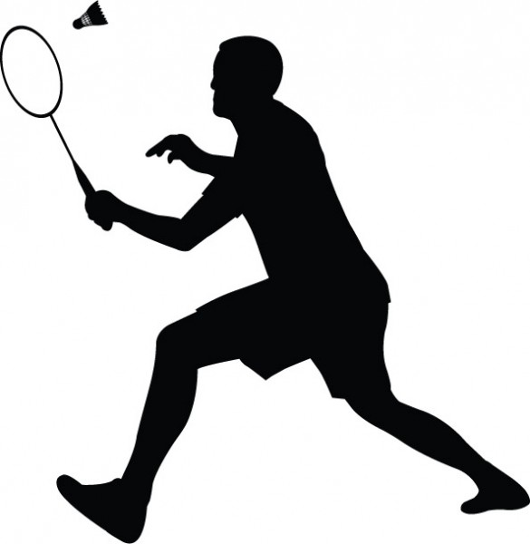 585x600 Badminton Player Clipart 2 Nice Clip Art