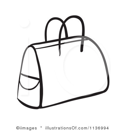 400x420 Purse Clipart Black Suitcase