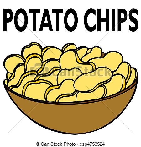 450x470 Bag Of Chips Clipart 2014326