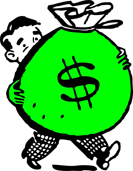 462x594 Green Money Bag Clip Art