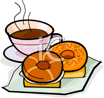 350x332 Bagel Clipart Breakfast