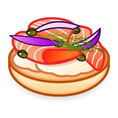236x236 Image Result For Bagel With Lox Clip Art Beautys