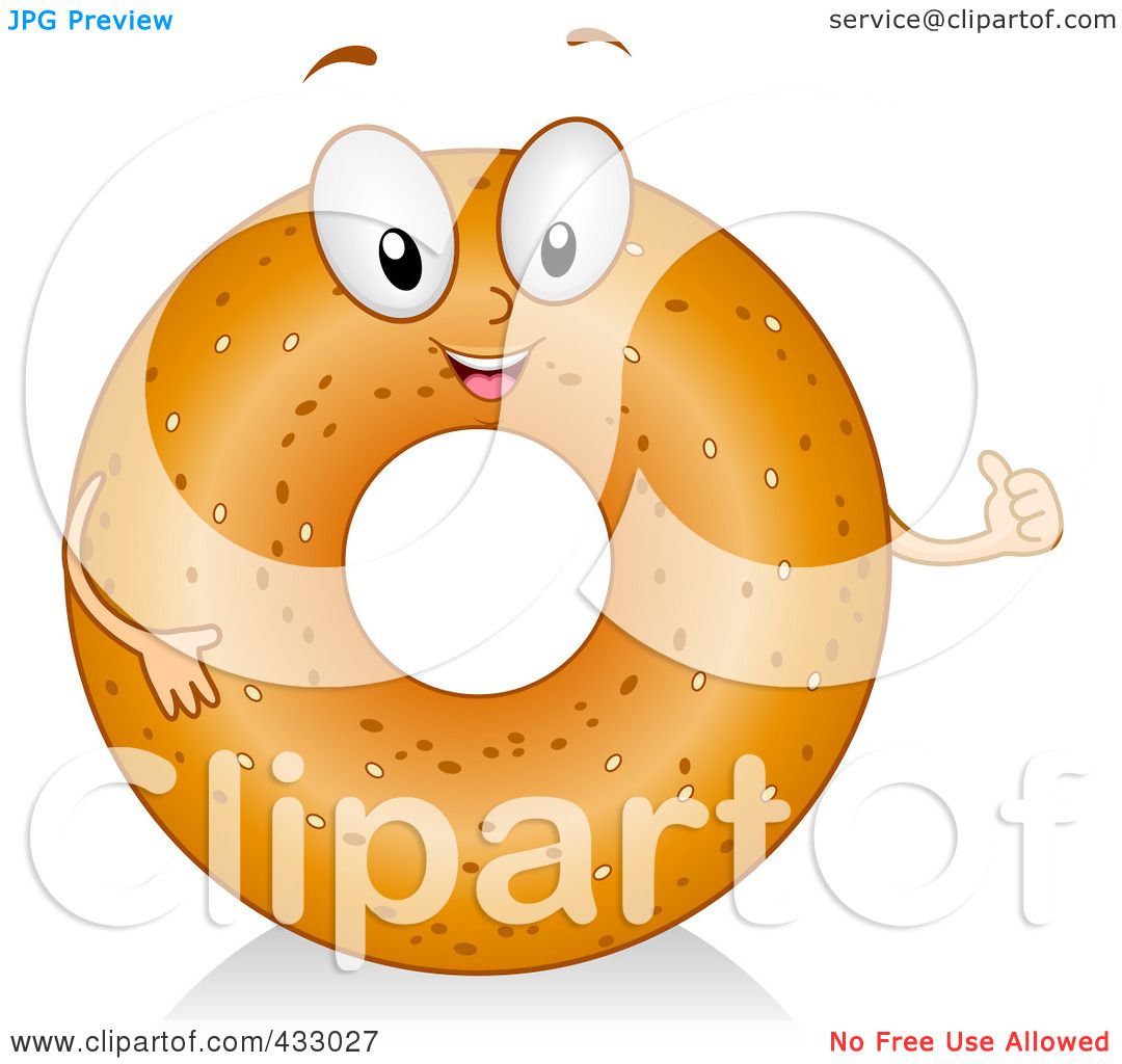 1080x1024 Royalty Free (Rf) Clipart Illustration Of A Bagel Character