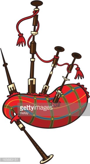 307x558 Bagpipes Premium Clipart