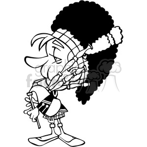 300x300 Royalty Free British Bagpipe Player 390690 Vector Clip Art Image