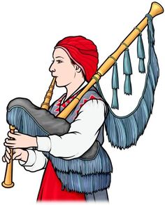 236x292 Scottish Bagpipe Player Clipart