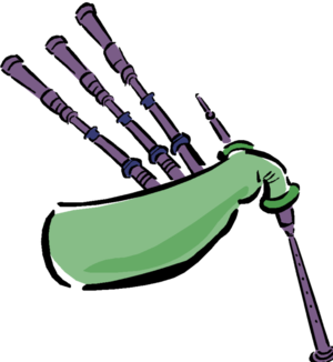 300x326 Top 90 Bagpipe Clip Art