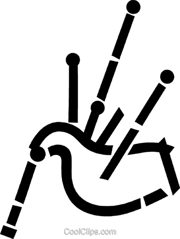 362x480 Bagpipes Royalty Free Vector Clip Art Illustration Vc046163