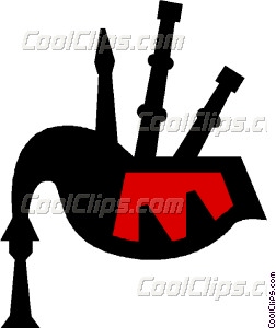 252x300 Bagpipes Vector Clip Art